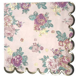 Vintage floral  - napkins